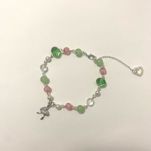 Handmade ballerina charm bracelet